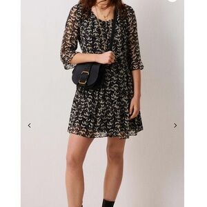 ba&sh tixie printed mini dress
